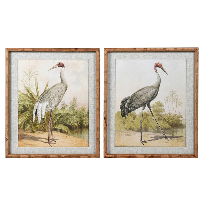 Set of 2 Stork Wall Art