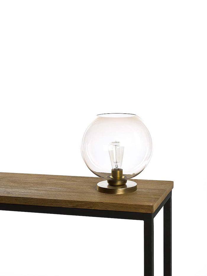 Table Lamp/Glass Globe Topaz Large