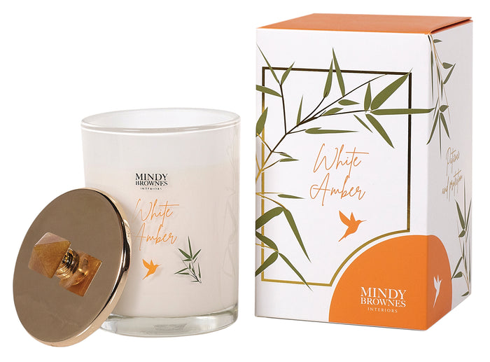 White Amber Scented Candle (ZEN05)