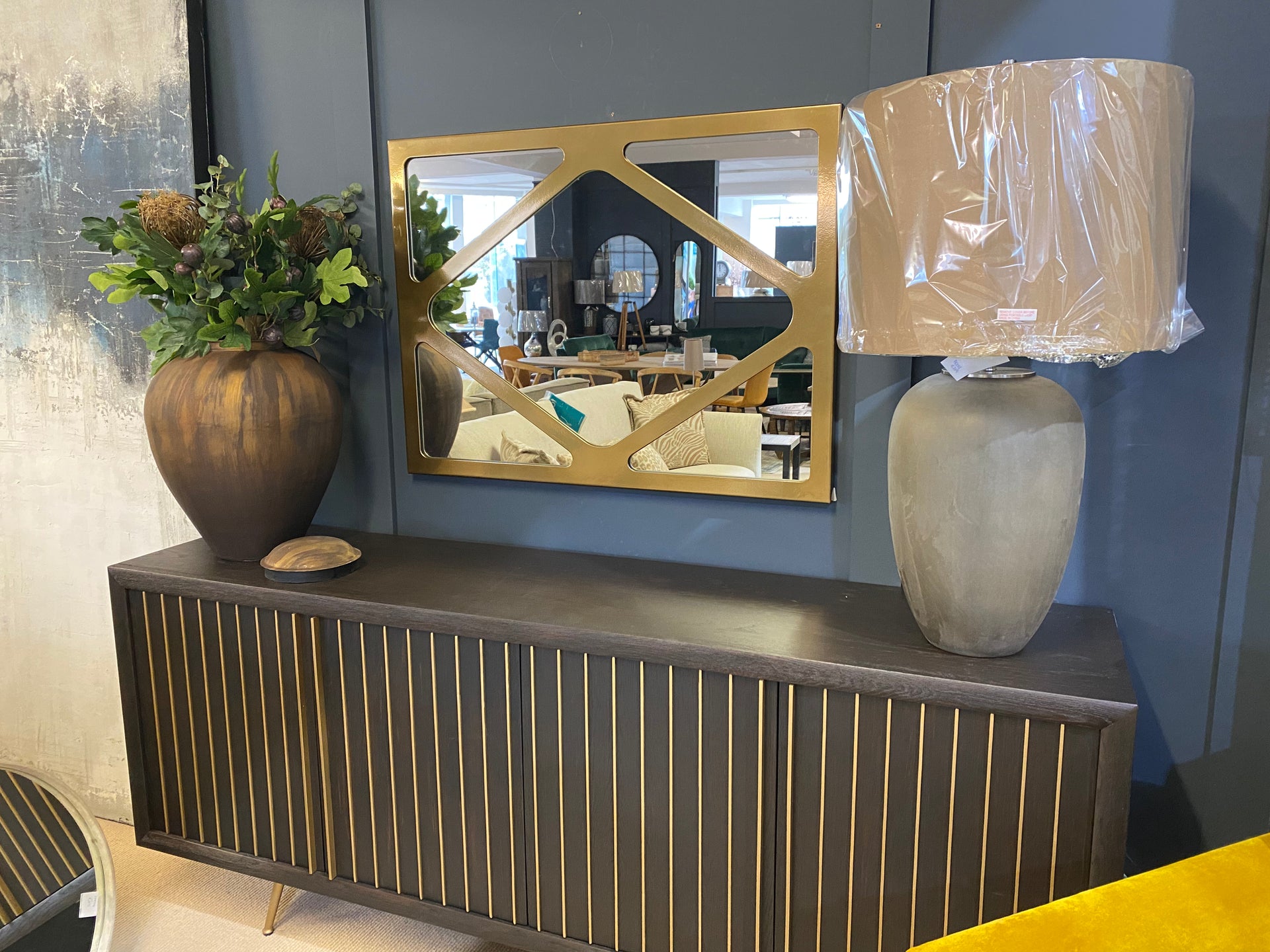 Metropolitan Mirror Metallic Champagne Finish